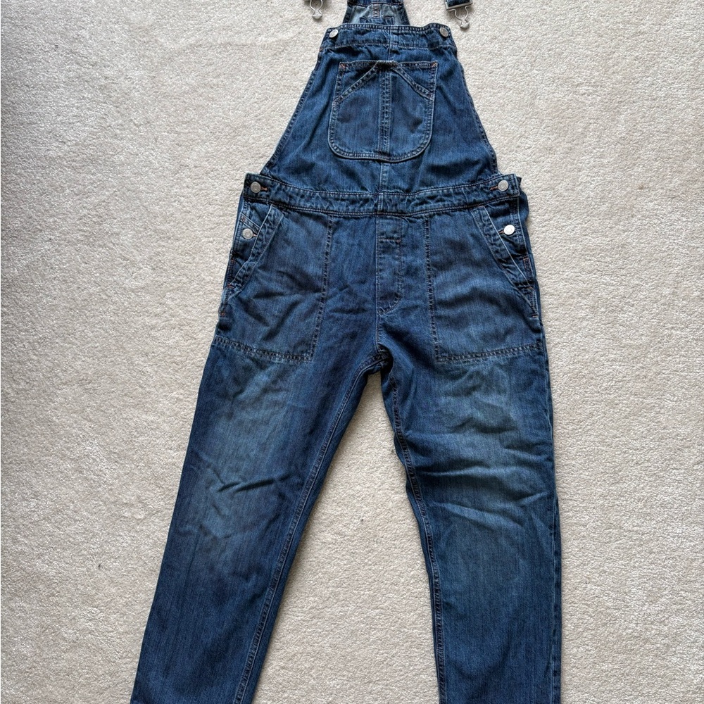 Gap Women’s Dark Blue Denim Overalls - Classic Workwear Style